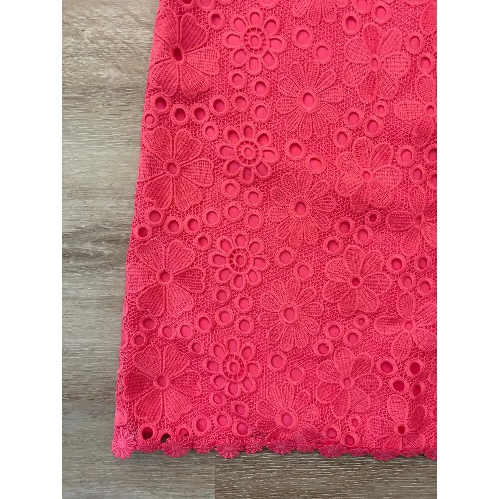 Kate Spade Shore Thing hot pink lace shift dress